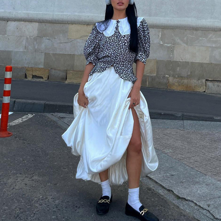 Women's High Waist Balloon Skirt
