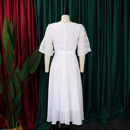 Fashion Chiffon Beaded Women Plus Sizes Dresses-Dresses-Free Shipping at meselling99
