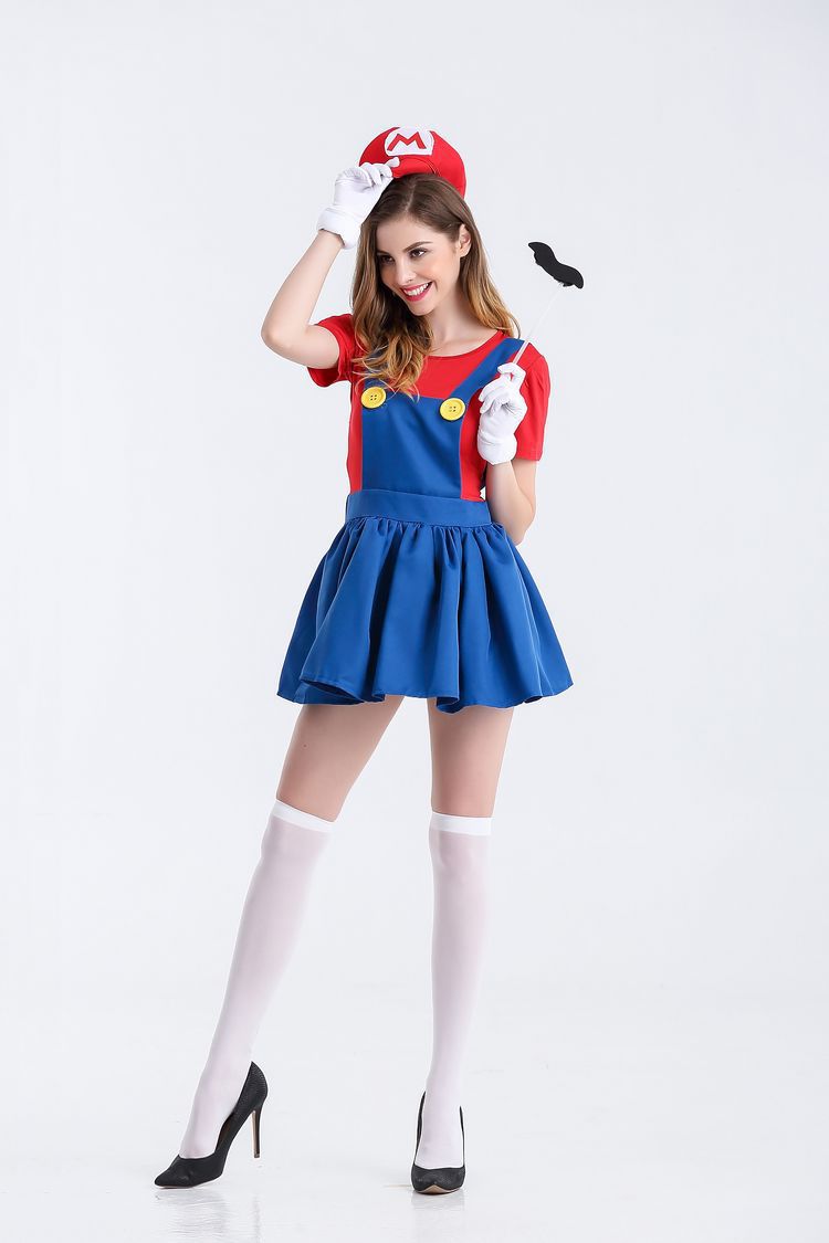 Halloween Women's Adult Mario Costume