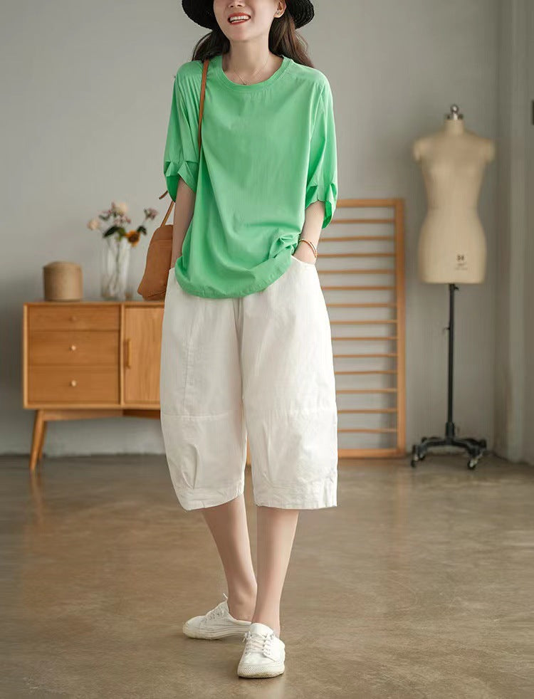 Women's Summer Shorts Over-the-Knee & 3/4 Length Shorts