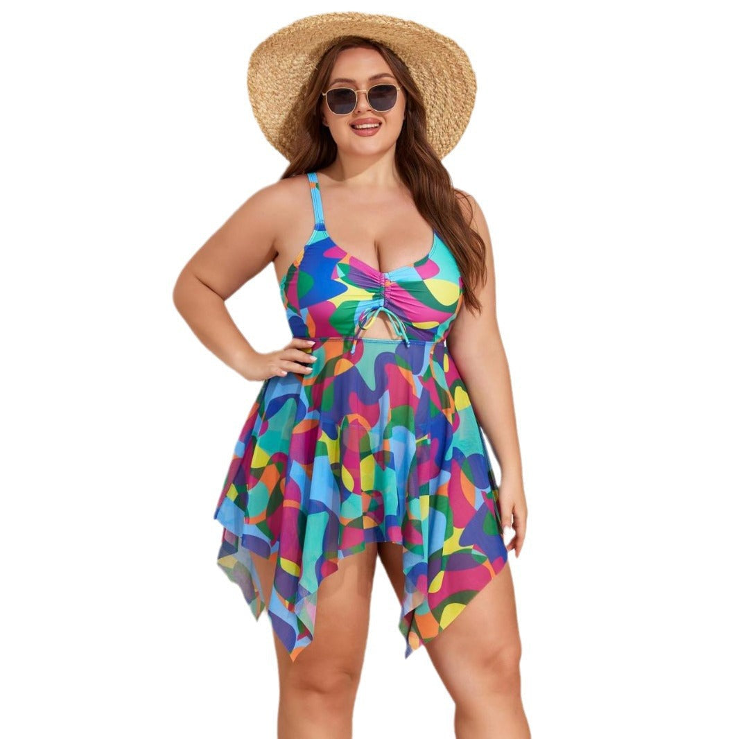 Plus Size High-Waisted Bikini  Suits