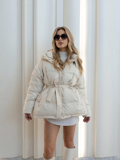 Casual Winter Zipper Cotton Jacket Coats for Women