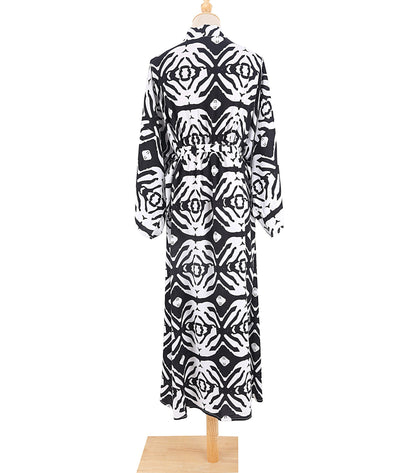 Leopard Print Long Kimono Cover-Up