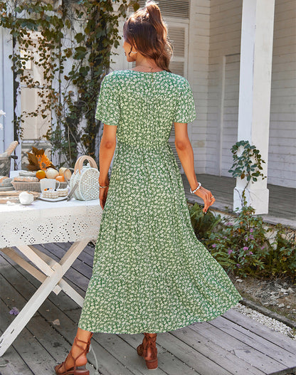 Summer Drawstring Holiday Dresses for Women