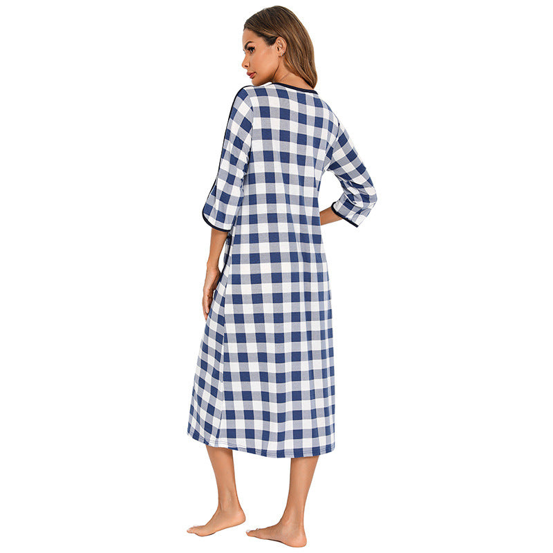 Casual Comfortable Plus Sizes Long Nightgown