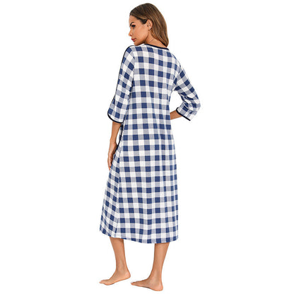 Casual Comfortable Plus Sizes Long Nightgown