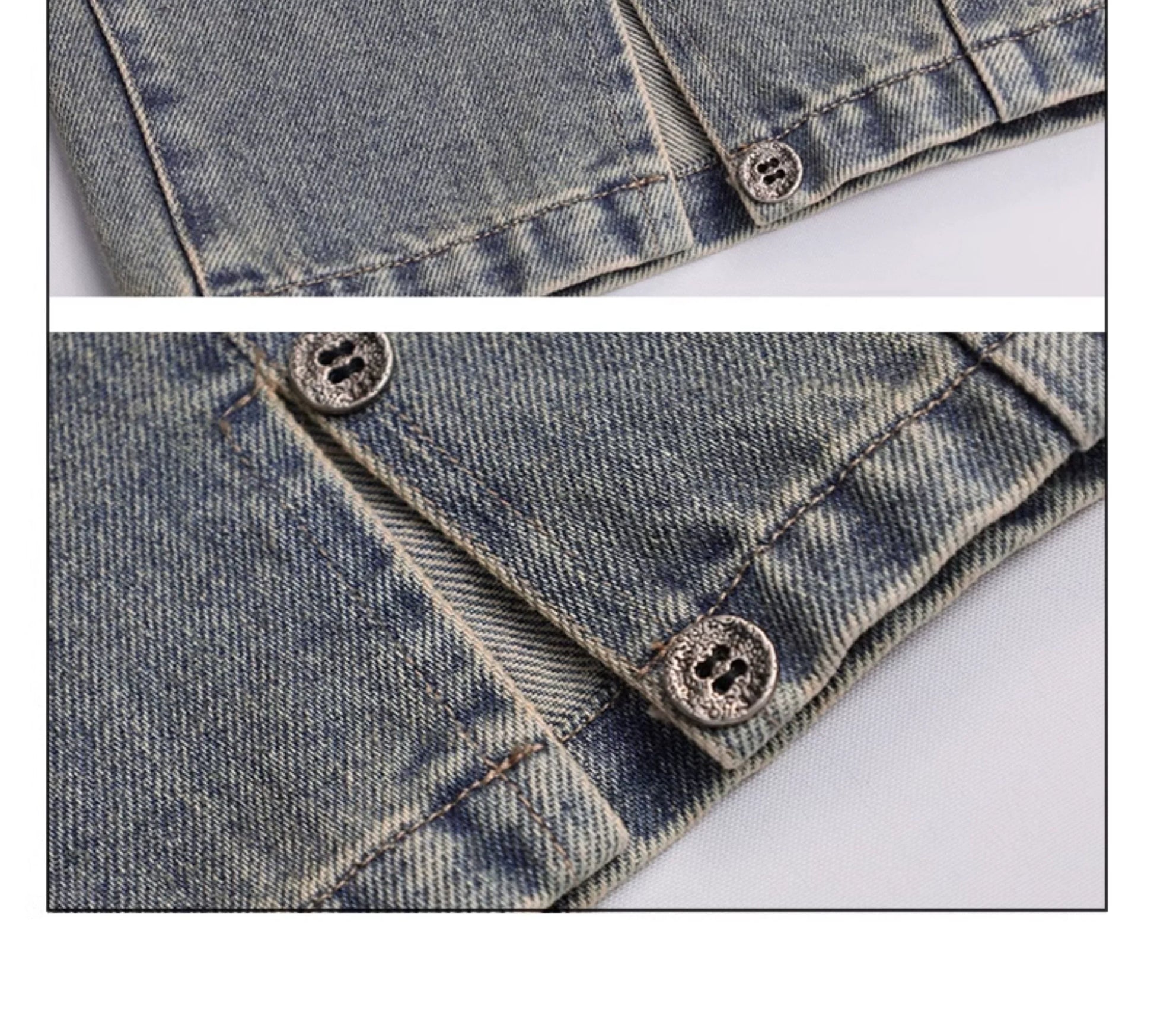 Girlyhalo Women's Vintage Washed Wide-Leg Jeans-S-Blue-Free Shipping Leatheretro