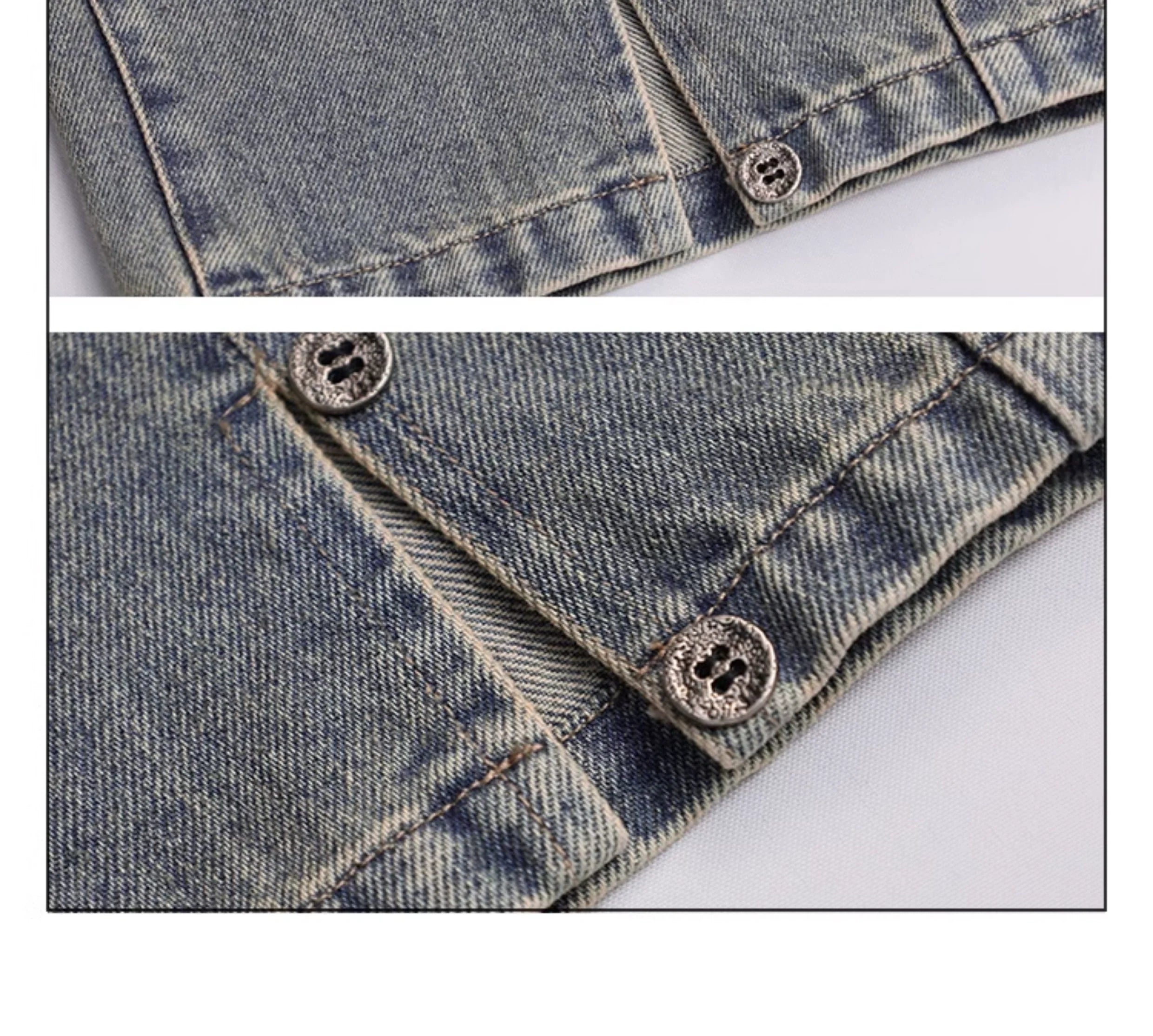 Girlyhalo Women's Vintage Washed Wide-Leg Jeans-S-Blue-Free Shipping Leatheretro