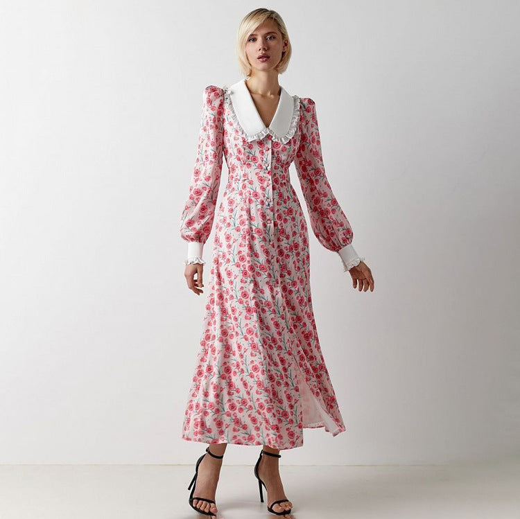Women's Elegant Floral Print Dress
