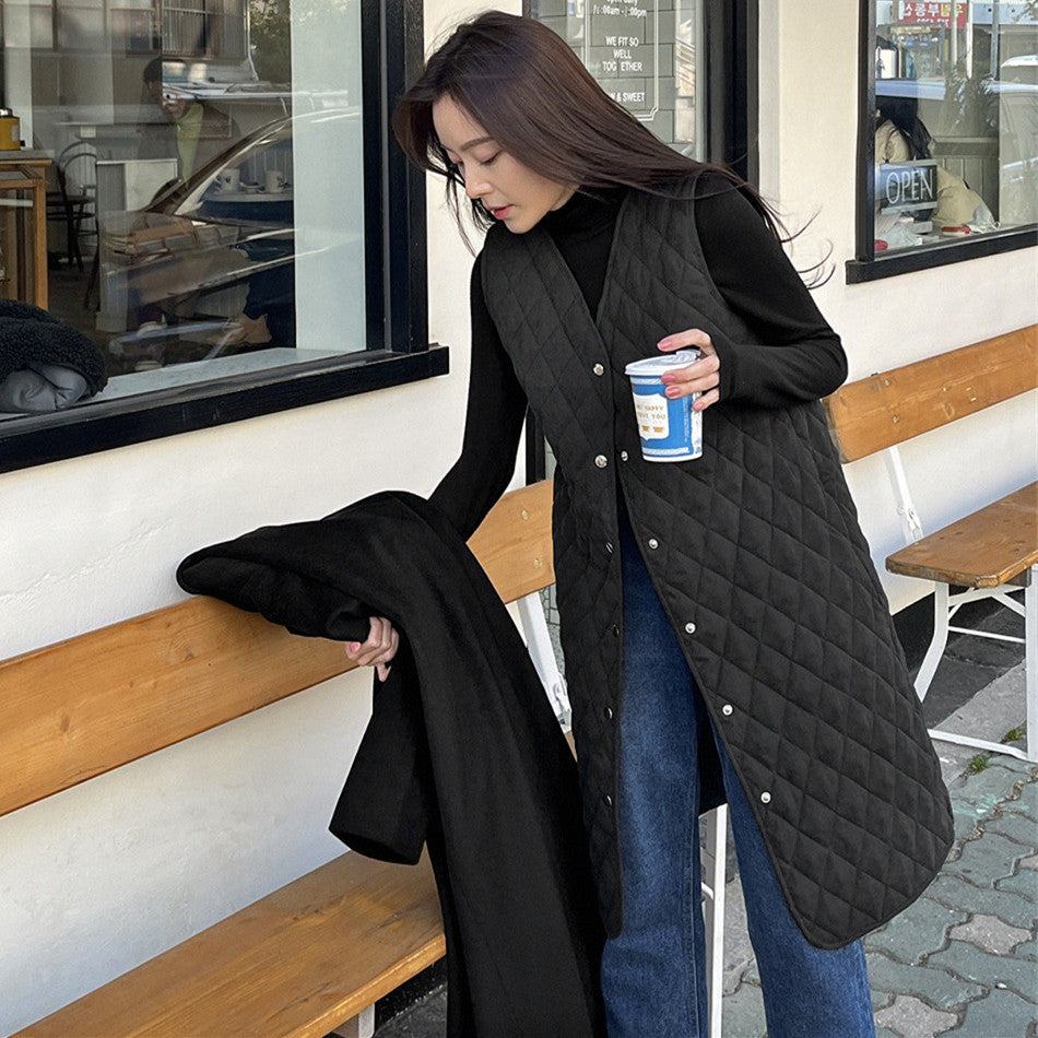 Women's Sleeveless Cotton Quilted Vest