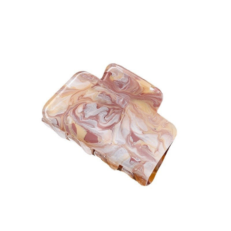 Vintage Pearlescent Acrylic Hair Claw Clip