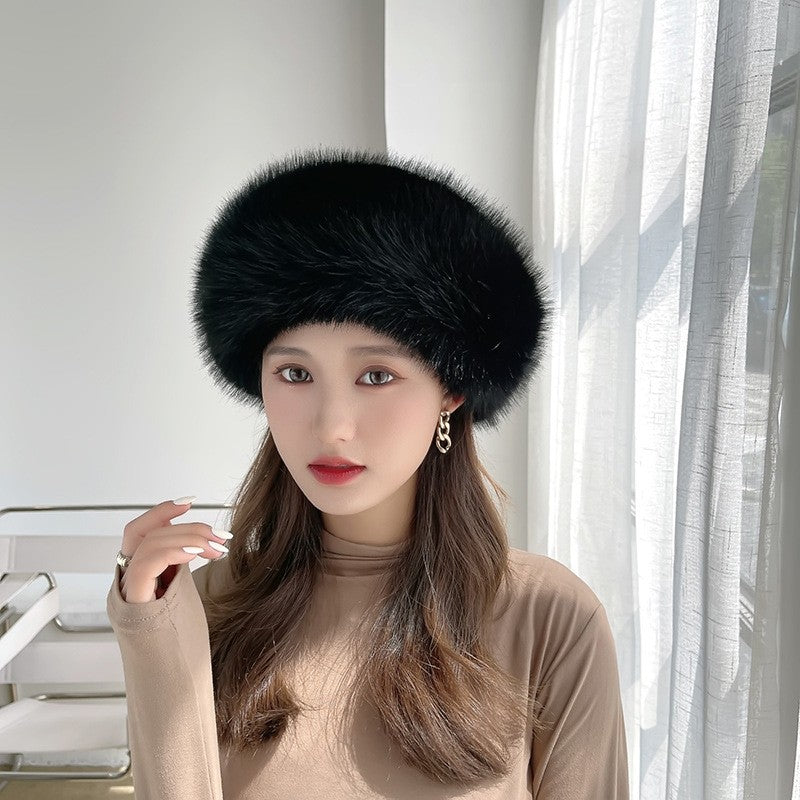 Solid Color Winter Furry Hat