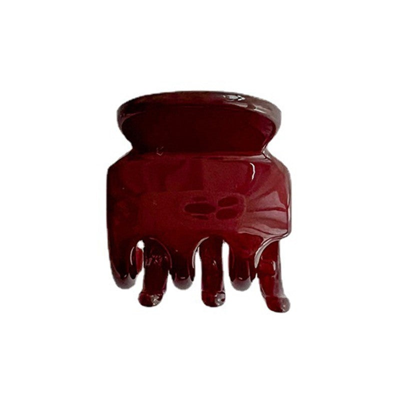 Solid Color Small Hair Claw Clip