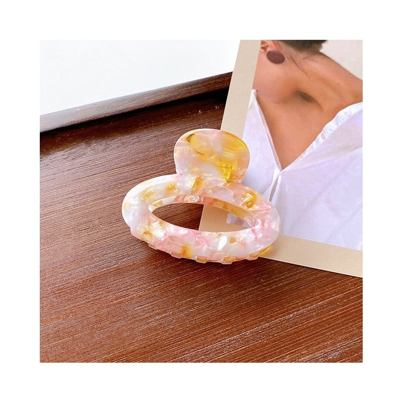 Hollowed Out Oval Hair Claw Clip