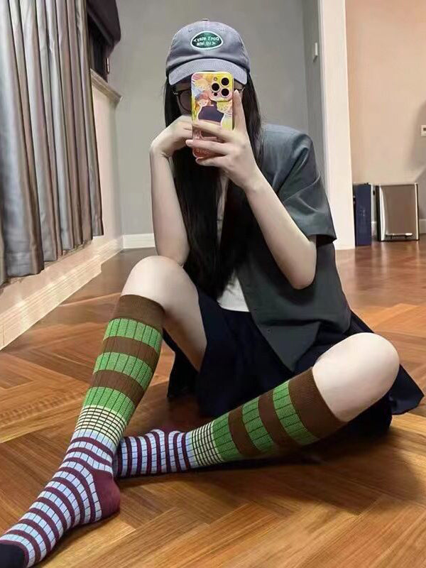 Leisure Fashion Striped Socks Accessories