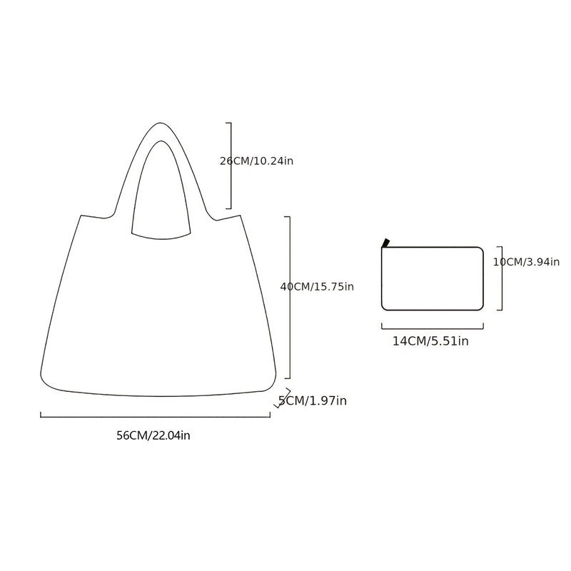 Christmas Print Single Shoulder Tote Bag