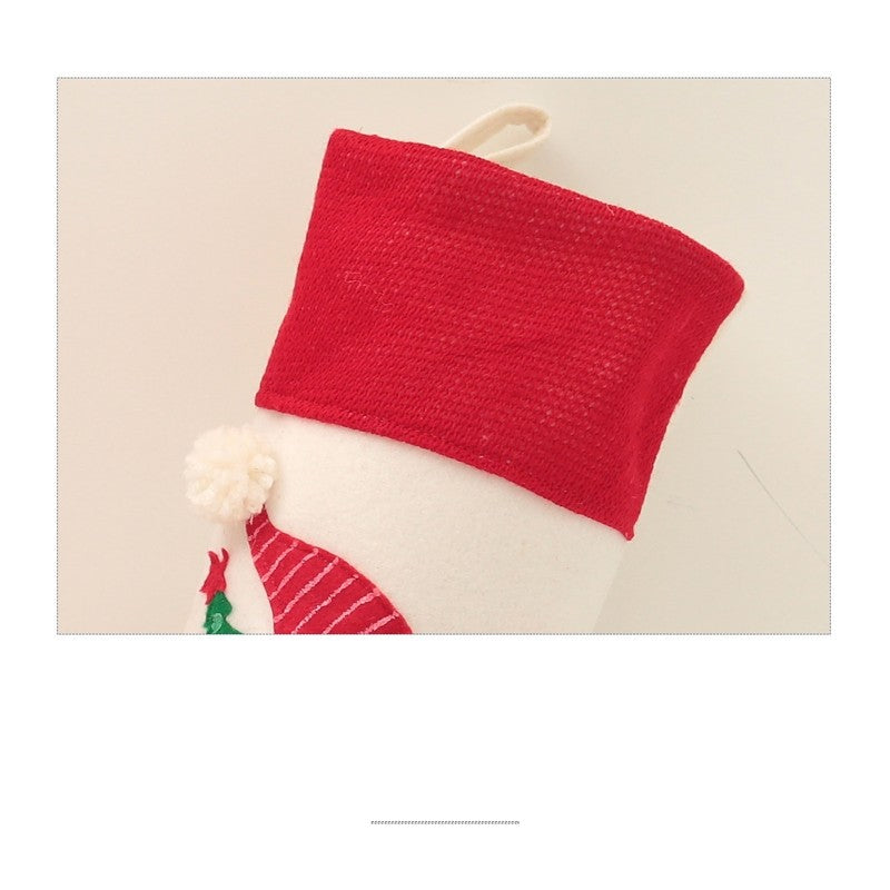Faceless Santa Sock Gift Bag Christmas Decoration