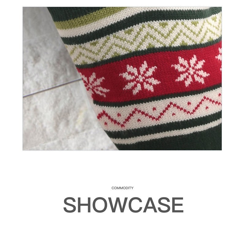 Colorful Knitted Sock Candy Gift Bag Christmas Decoration