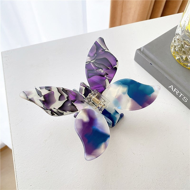 Butterfly Color Matching Tie Dye Claw Clip