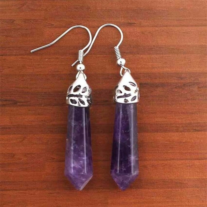 Hexagonal Stud Earrings Fashion