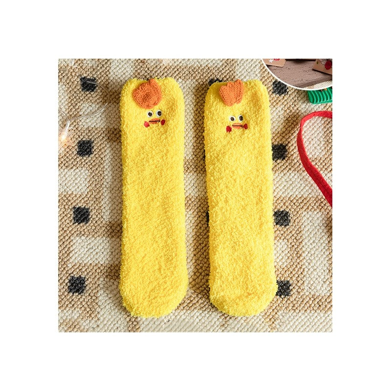 Christmas Lovely Coral Fleece Socks