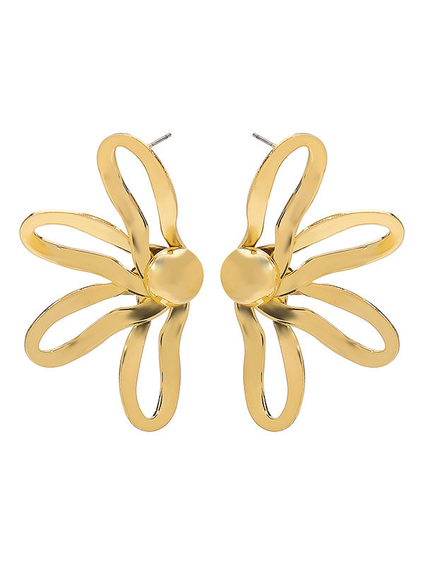 Flower Shape Drop Earrings