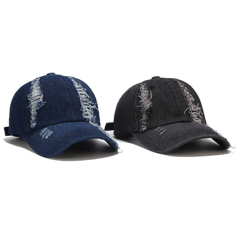 Denim Ripped Vintage Hats