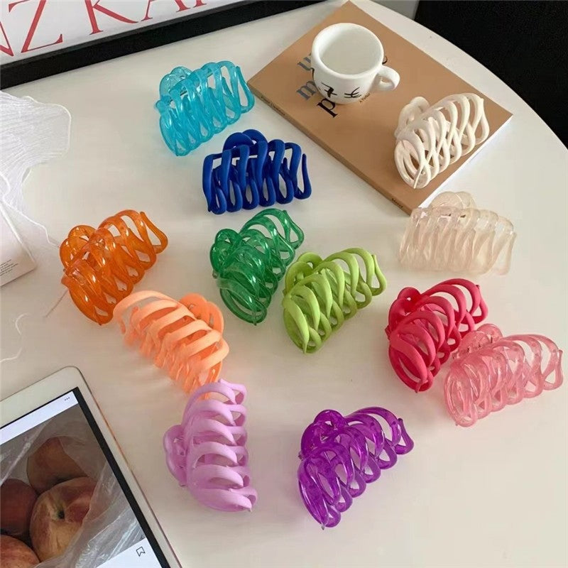 Simple Solid Color Claw Clip