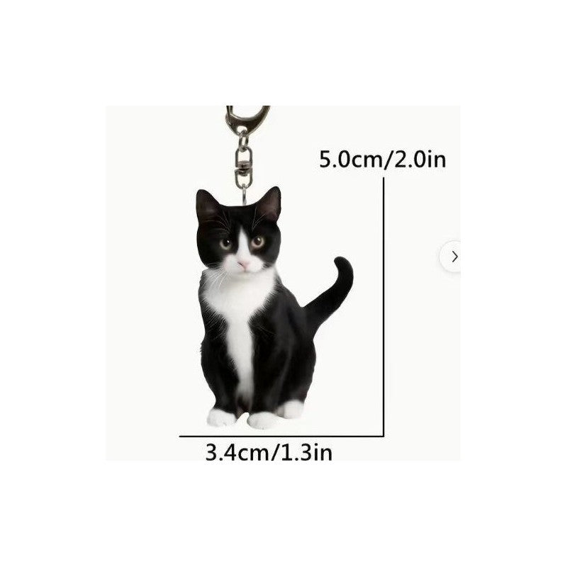 Black Acrylic Cat Wall Decor
