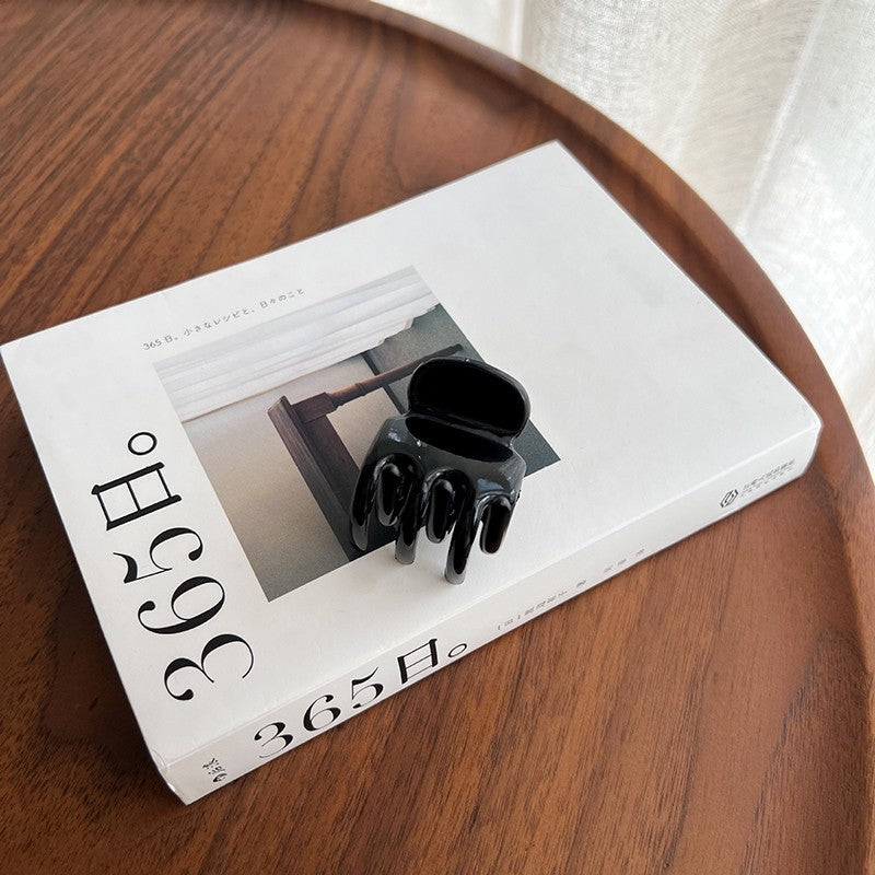 Solid Color Small Hair Claw Clip