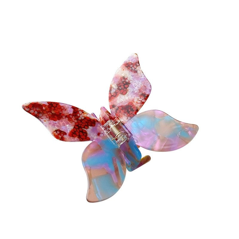 Butterfly Color Matching Tie Dye Claw Clip