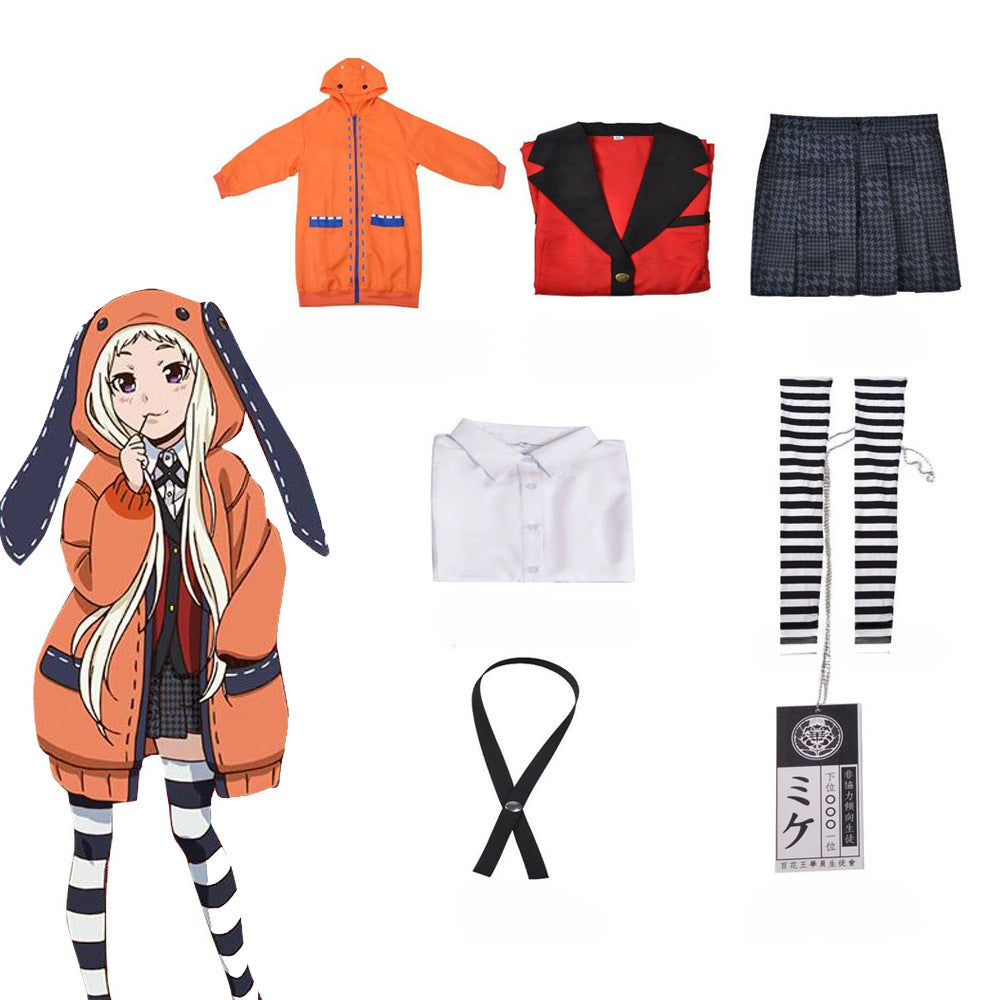 Kakegurui Cosplay Costume - Yumeko Jabami & Tōbari Luna School Uniform with Badge