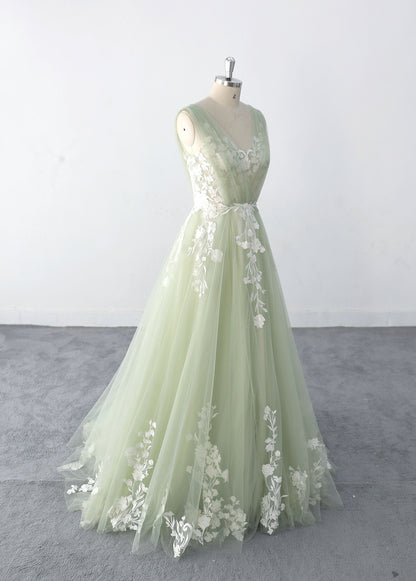 Romantic Sage Green Wedding Dresses