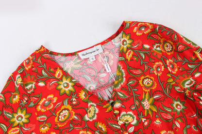 Summer Boho Long Sleeves Beach Dresses