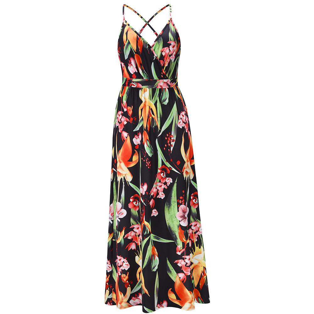 Women Summer Bohemian Long Dresses-STYLEGOING