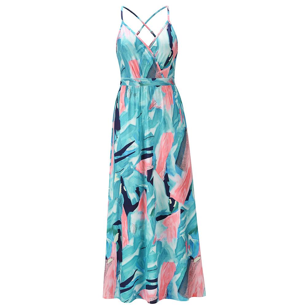 Women Summer Bohemian Long Dresses-STYLEGOING