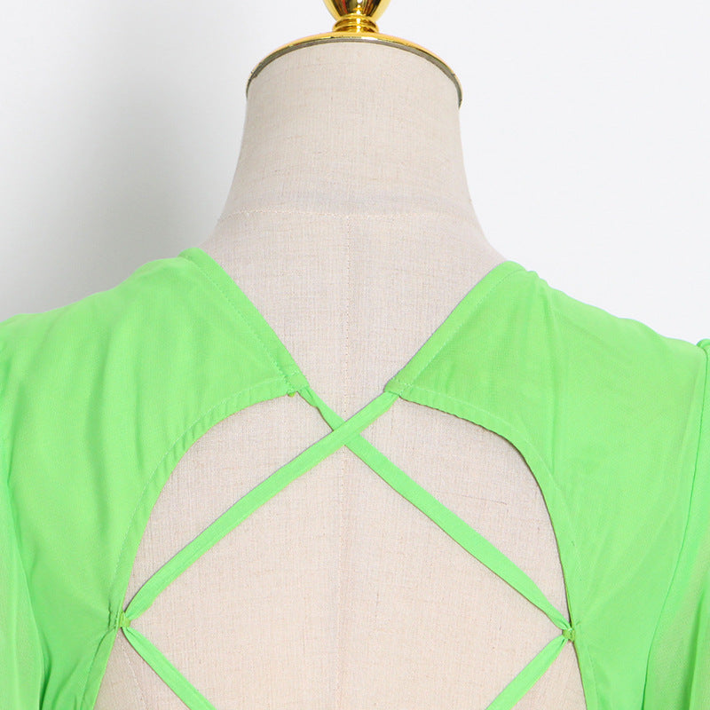 Designed Sexy Summer Holiday Green Long Dresses
