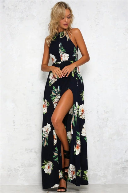 Sexy Summer Chiffon High Waist Beach Long Dresses