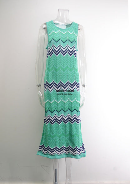 Sexy Women Summer Knitting Long Beach Dresses