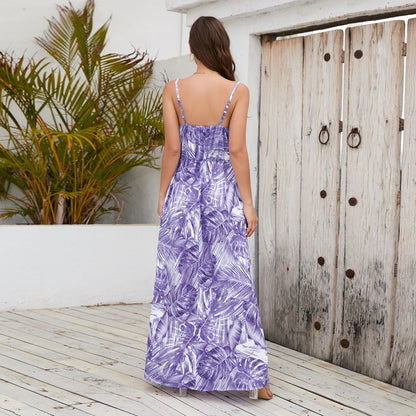 Sexy V Neck Bohemian Long Maxi Dresses