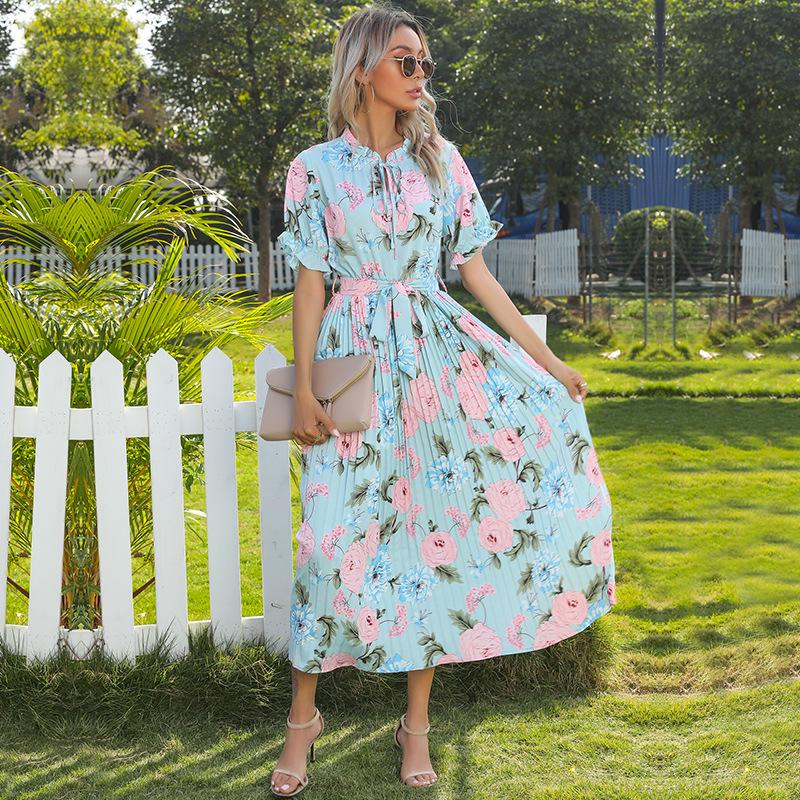 Women Ruffled Summer Holiday Short Beach Dresses