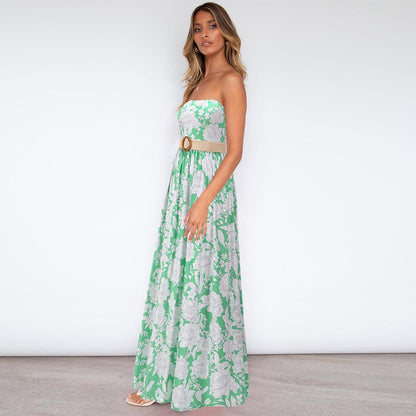 Strapless Summer Long Bohemia Dresses-STYLEGOING