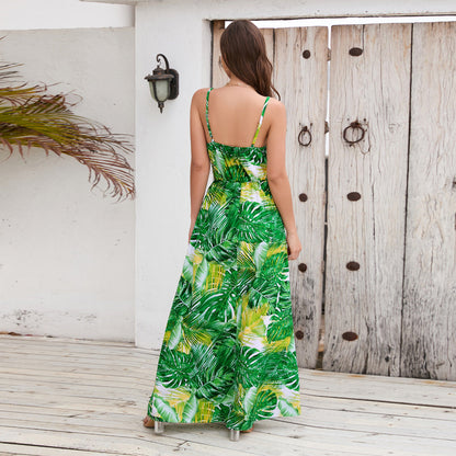 Sexy V Neck Bohemian Long Maxi Dresses